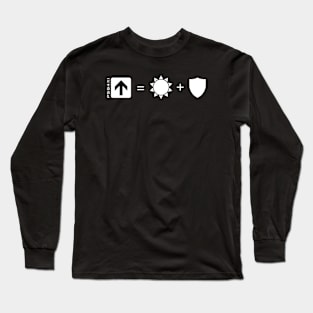 Sun & Shield (white) Long Sleeve T-Shirt